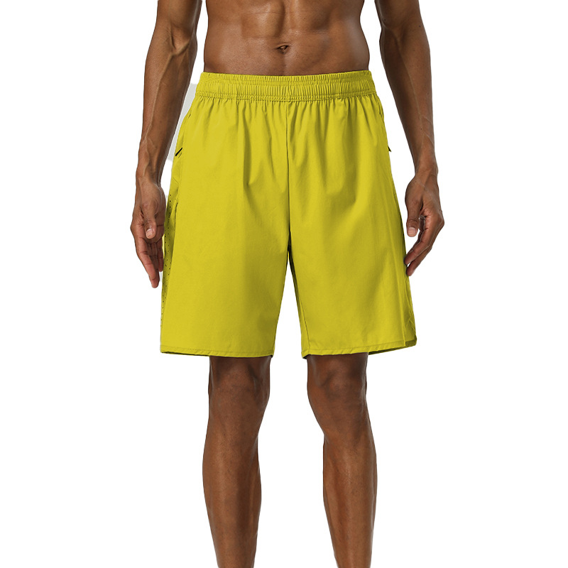 Pantalones cortos de entrenamiento de secado rápido, pantalones deportivos casuales elásticos para hombre, pantalones cortos transpirables de secado rápido para maratón para hombre