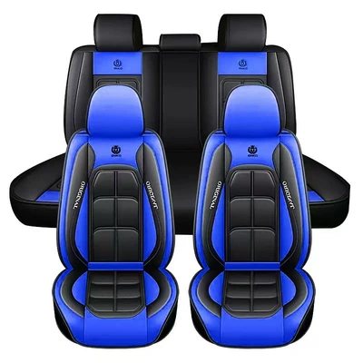 Seat cushion, seat cover | All Seasons, Single-Piece Car Seat Cushion - blue-five-seats-in-front-and-rear-rows
