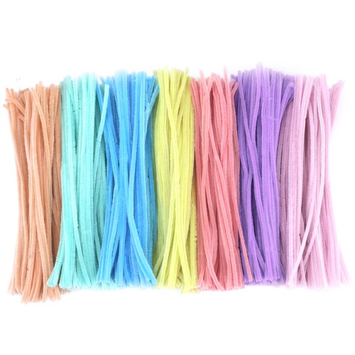 Twisting stick bouquet handmade diy children's colorful plush hair root encryption material bag hair ball macaron color
