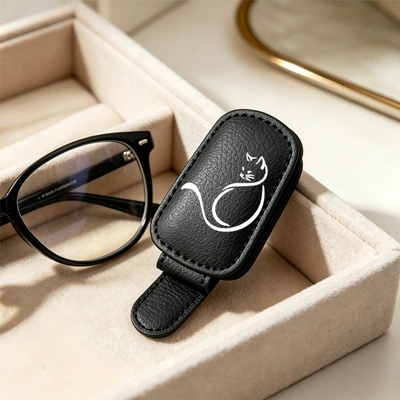visor storage, simple cat-shaped – Car Glasses Clip/Bill Clip