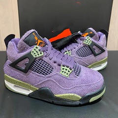 外贸专供纯原AJ4气垫联名初代机白水泥运动女板鞋乔四篮球鞋男