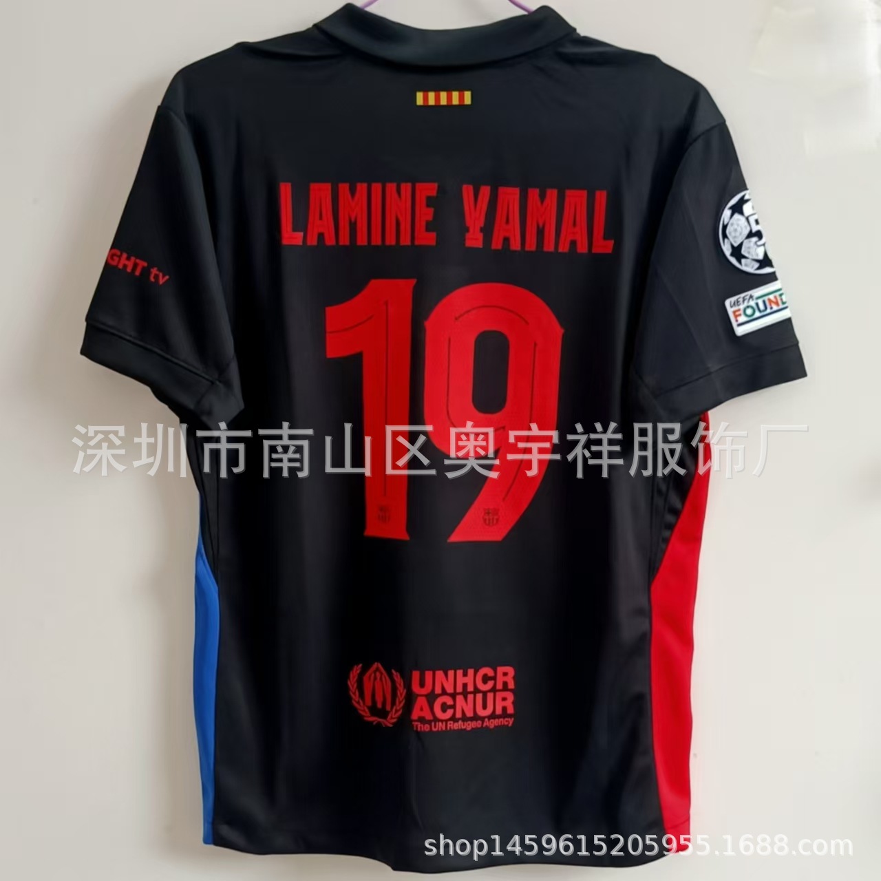 Venta al por mayor 24-25 Barcelona Real Madrid camiseta No. 19 Yamal No. 20 Olmo No. 9 Mbappé camiseta de fútbol