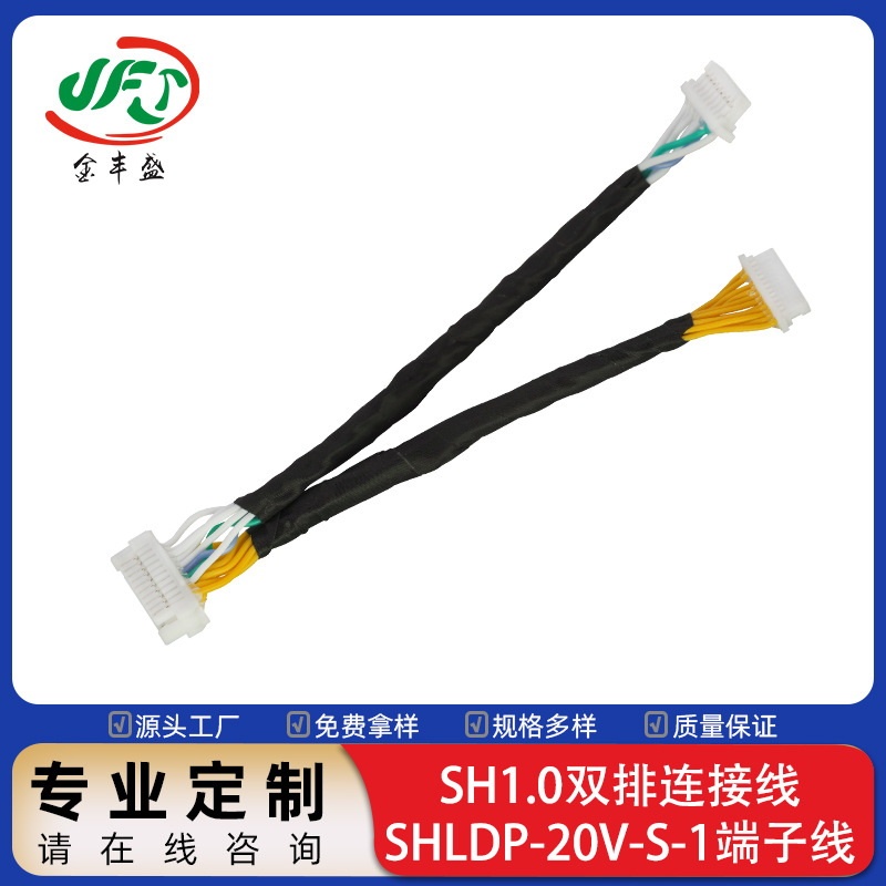 SHLDP-20V-S-1端子线转SH1.0mm双排连接线 设备主板输入电源线