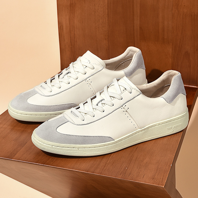 Zapatos de skate para hombres 2026 primavera nuevos zapatos de cuero de nicho, zapatos de moda, zapatos de cuero de vaca para hombres, zapatos casuales para hombres