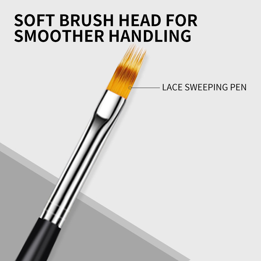 Blooming herramienta pincel gradiente Fan Pen LACE barrido pluma escoba pluma línea de dibujo de uñas de graffiti pintura pluma fábrica image 3