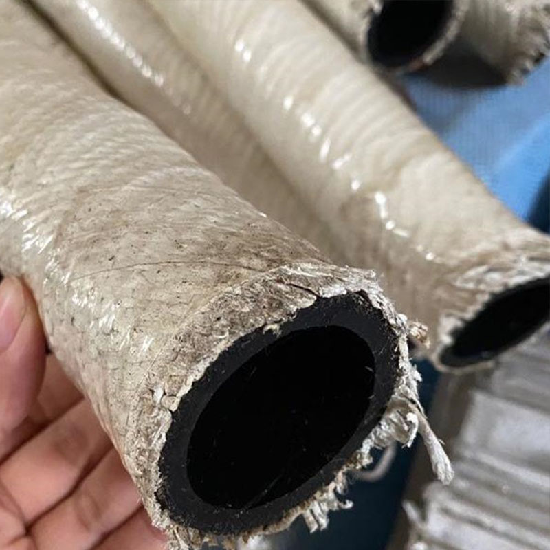 厂家直供外包石棉胶管水冷电缆橡胶管压缩空气冷却水胶管电炉胶管