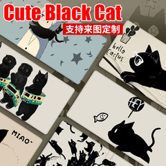 黒猫漫画マウスパッドの大きなキーボードパッドの女の子のノートパソコンのデスクパッドのゲームマウスパッド
