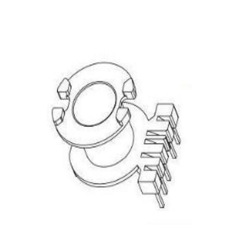 RM8变压器骨架RM8电木骨架RM8直排立式骨架BOBBIN 5+0