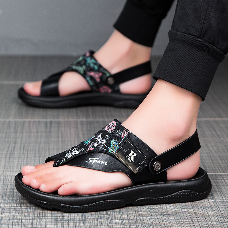 Una nueva moda de verano casual slippers anti-deslizante para hombres zapatos de playa para usar sandalias de doble propósito