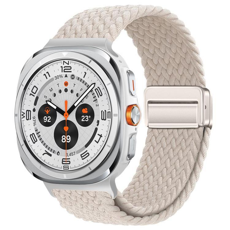 Para Samsung Galaxy Watch8 serie especial absorción magnética nylon trenzado pulsera de pulsera de pulsera de pulsera de pulsera