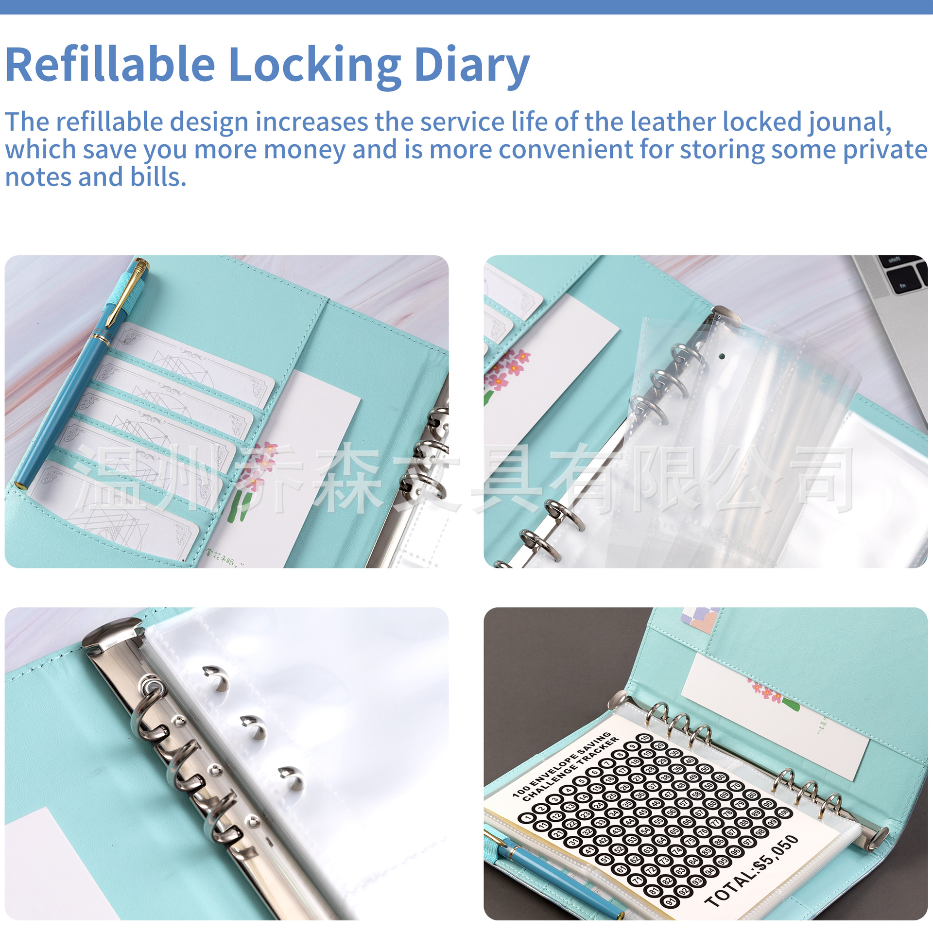 Desafío de ahorro de 100 días de pareja Desafío de ahorro de hojas sueltas