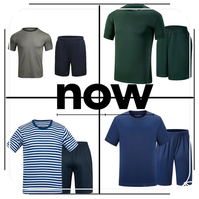 Summer New Solid Color Quick-drying T-shirt Short-sleeved Physical Training Clothing Men's and Women's Outdoor Sportswear Casual Breathable suit