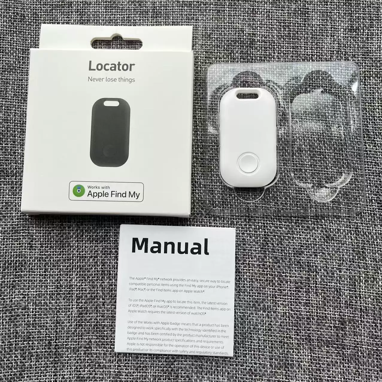 [长方形FindMy智能定位查找器贵重物品防丢器寻物钥匙钱包追踪定位]