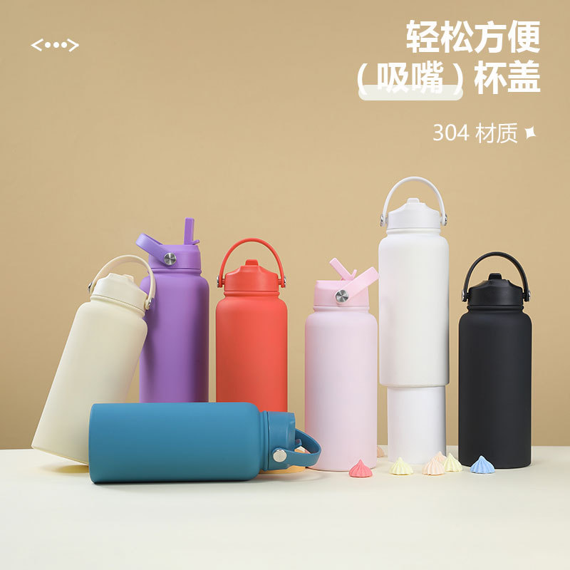 Factory direct sale 1L large-capacity insulated cup, portable outdoor travel space kettle, stylish large-capacity water bottle