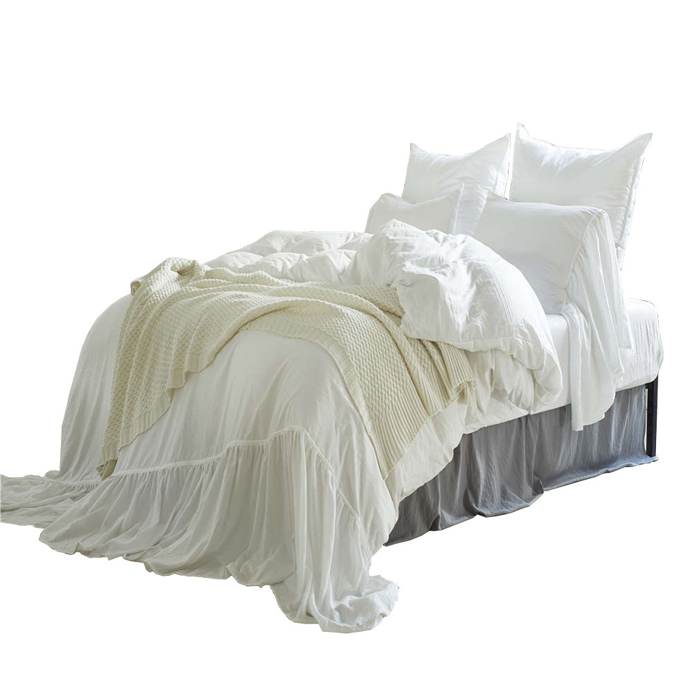 Home textile duvet cover three piece set, best-selling solid color mermaid bedding set in the United States_voghion.com