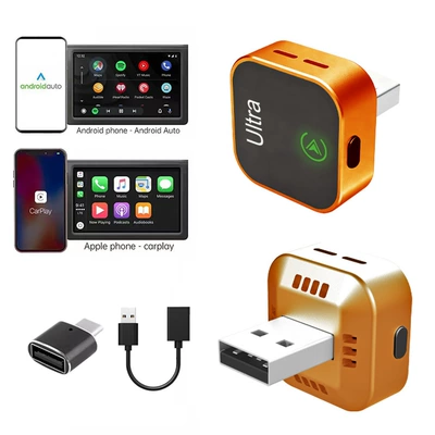 Customized Cross-Border In-Car Simsiz CarPlay və Android Auto - k15-orange-adapter-extension-cable