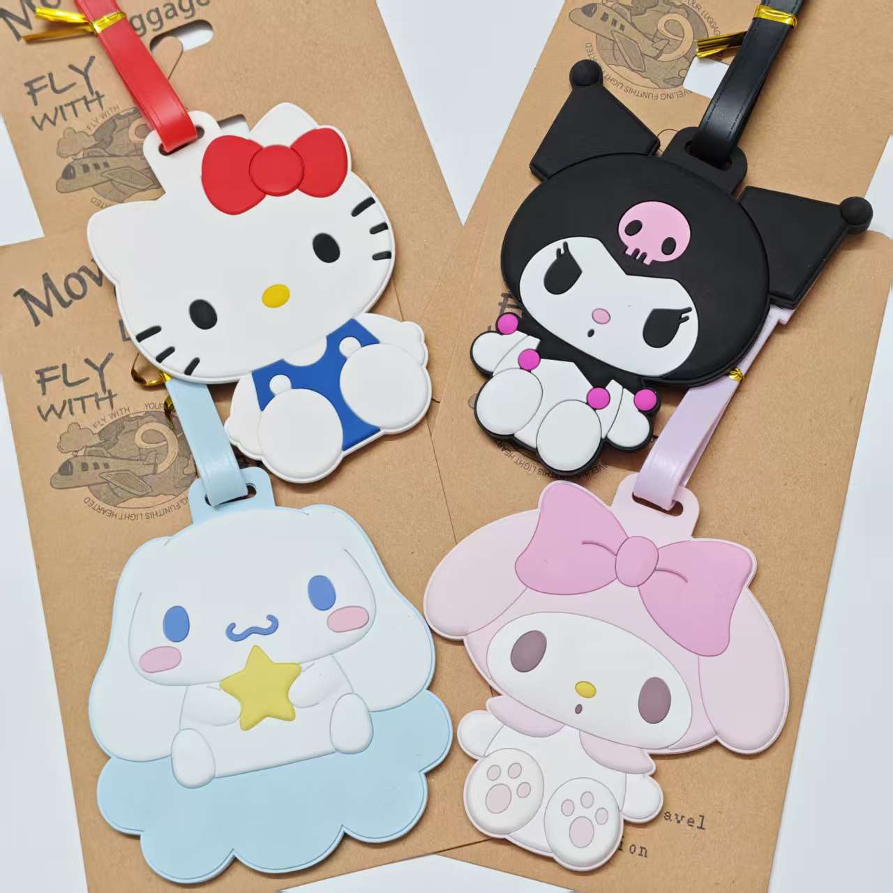 Japan Sanrio Kitty Melody Suitcase Tag Cartoon Airport Check-In Luggage Tag