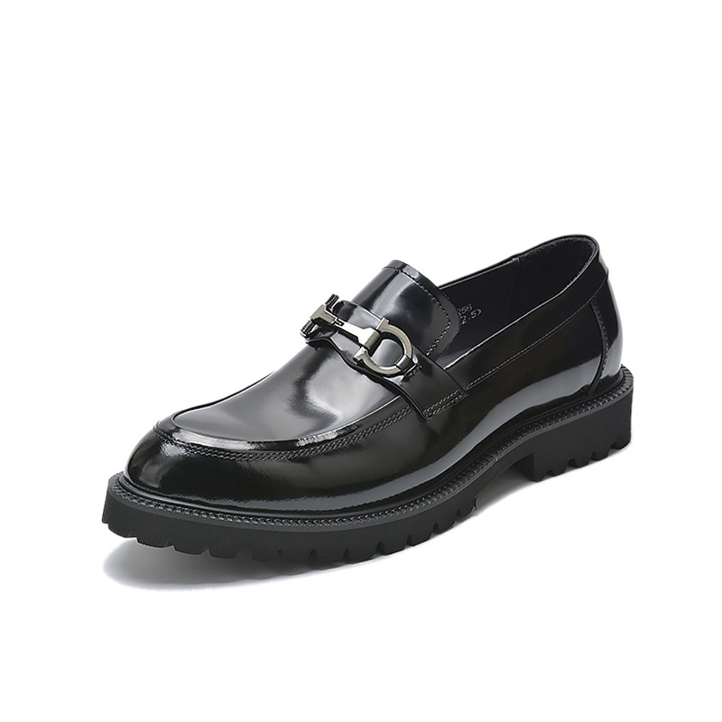 (오픈 엣지 비즈 소가죽) 블랙