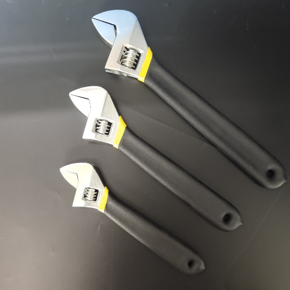 [En stock suministro] 6 pulgadas 8 pulgadas 10 pulgadas 12 pulgadas de dos colores de plástico de forja llave ajustable pulido cromado llave ajustable