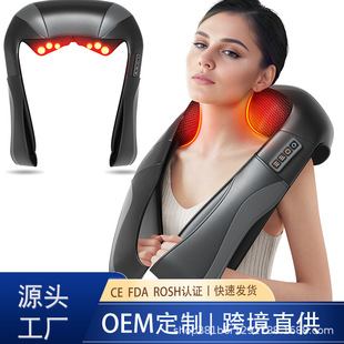 Acupressure Massager Back Massager Deep Tissue Kneading Neck and Shoulder Massage Belt with Thermoelectric Massage Heat Therapy