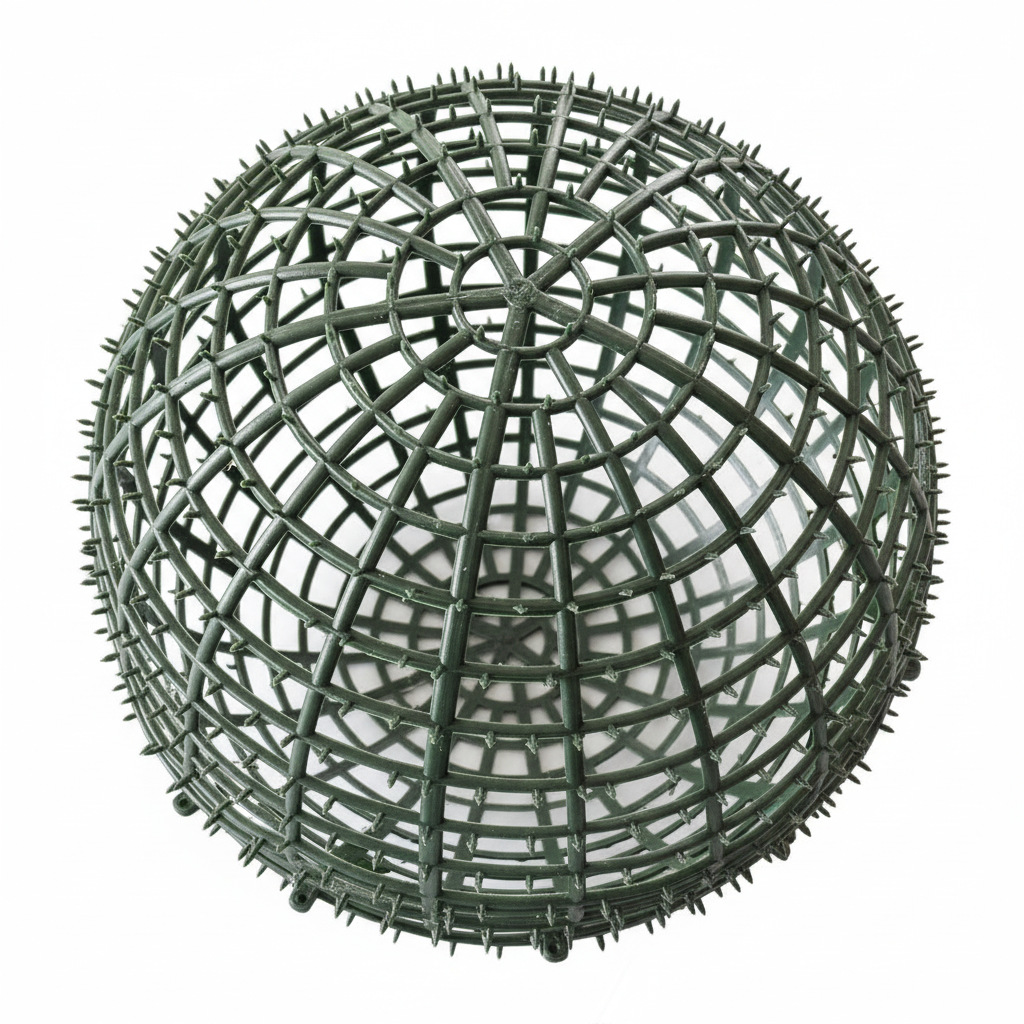 Artificial Flower Ball Stand Manufacturer Direct Sale Round Ball Core Mesh Base Wedding Props Heart-Shaped Stand Artificial Greenery