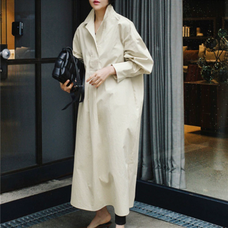 Свободная рубашка больших размеров, длинное платье выше колена, платье для куклы с бантом на шнуровке, элегантная Базовая рубашка-пуловер с длинными рукавами