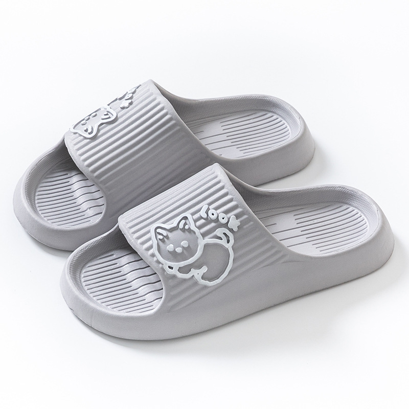 Verano nuevo estilo zapatillas para mujeres, dibujos animados interior hogar antideslizante baño Baño pareja zapatillas para hombres