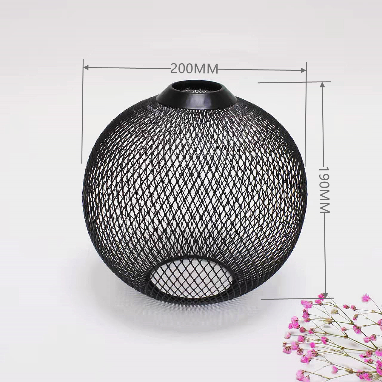 Fábrica directa de hierro tejido hueco-fuera casa restaurante linterna simple B & B hogar geométrico pantalla Shell
