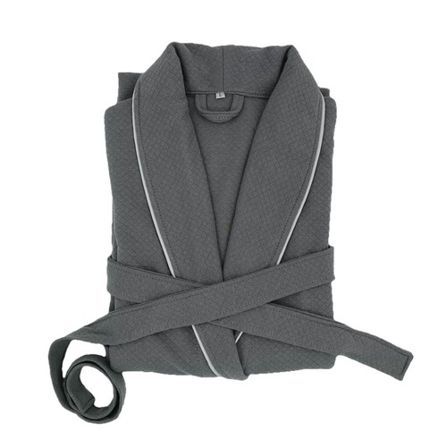 Cozy Four-Season Cotton Filled Air Layer Warm Couple's Robe Bathrobe with Water Absorbent Design - One Piece Shipping