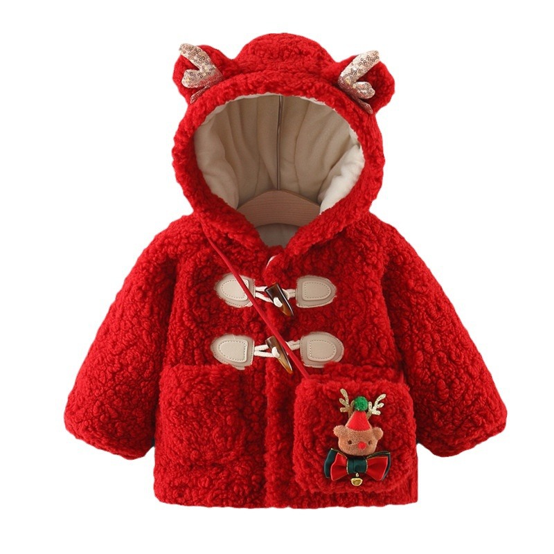 Kinder kleidung, mädchen oberbekleidung, kinder herbst winter neue stil mit plüsch und dicke wolle pullover, baby_voghion.com