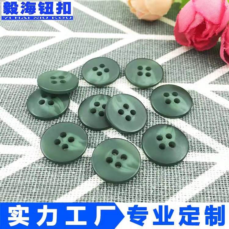 New fashion green environmental protection golf polo shirt button four-hole pattern shirt shirt button lettering