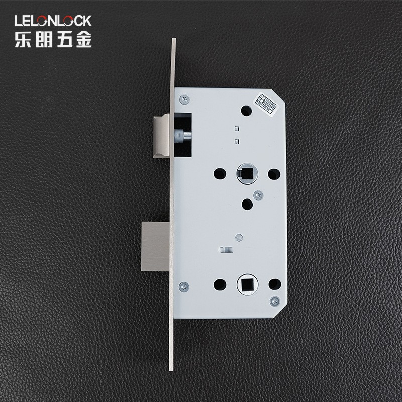 Estándar europeo 5578 cuerpo de cerradura de núcleo de baño puerta interior cerradura dividida cuerpo de cerradura de doble lengüeta centro comercial cuerpo de cerradura de baño de hotel