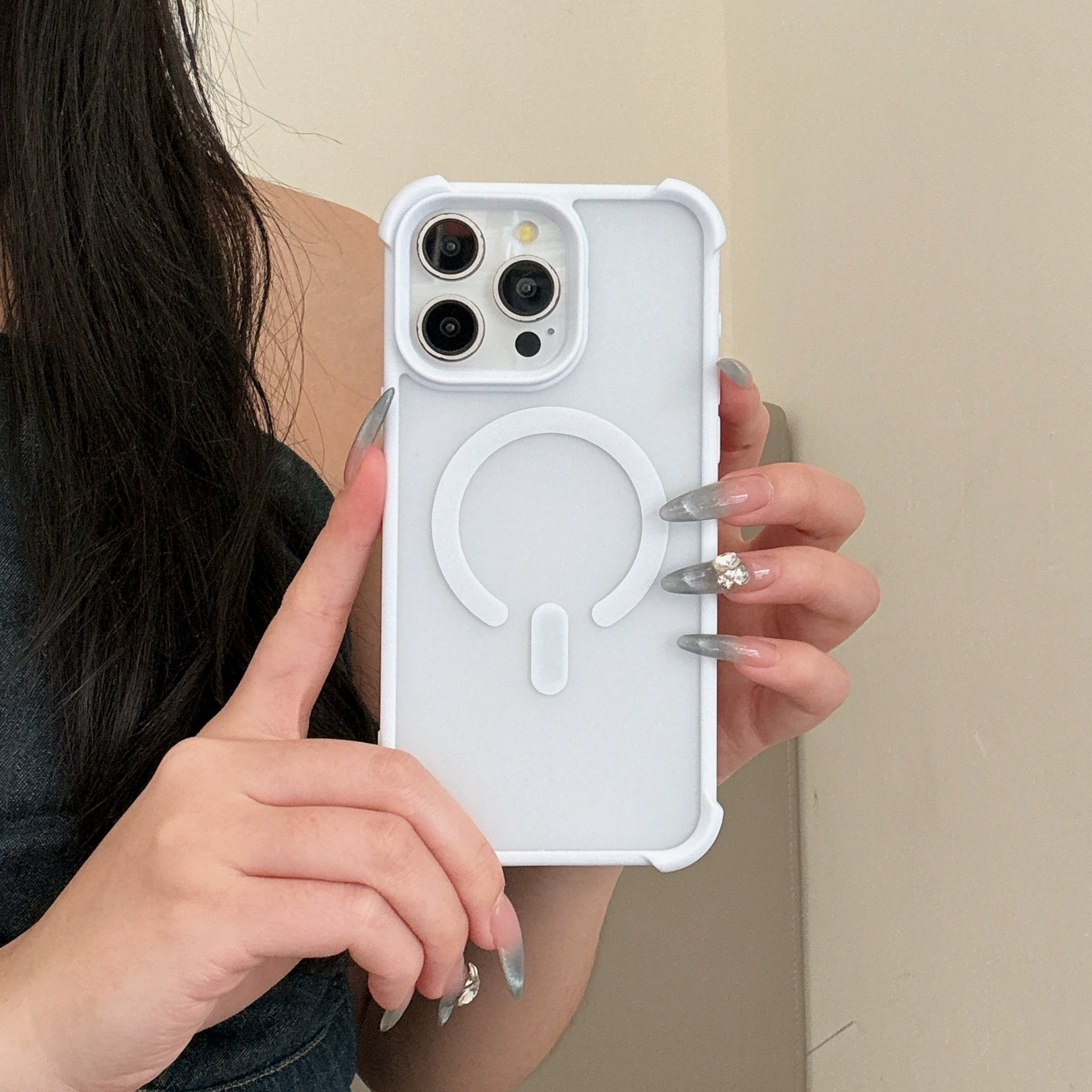 Apple, матовый совместимый чехол для iPhone16 Pro, чехол для телефона, защита от падений, 15