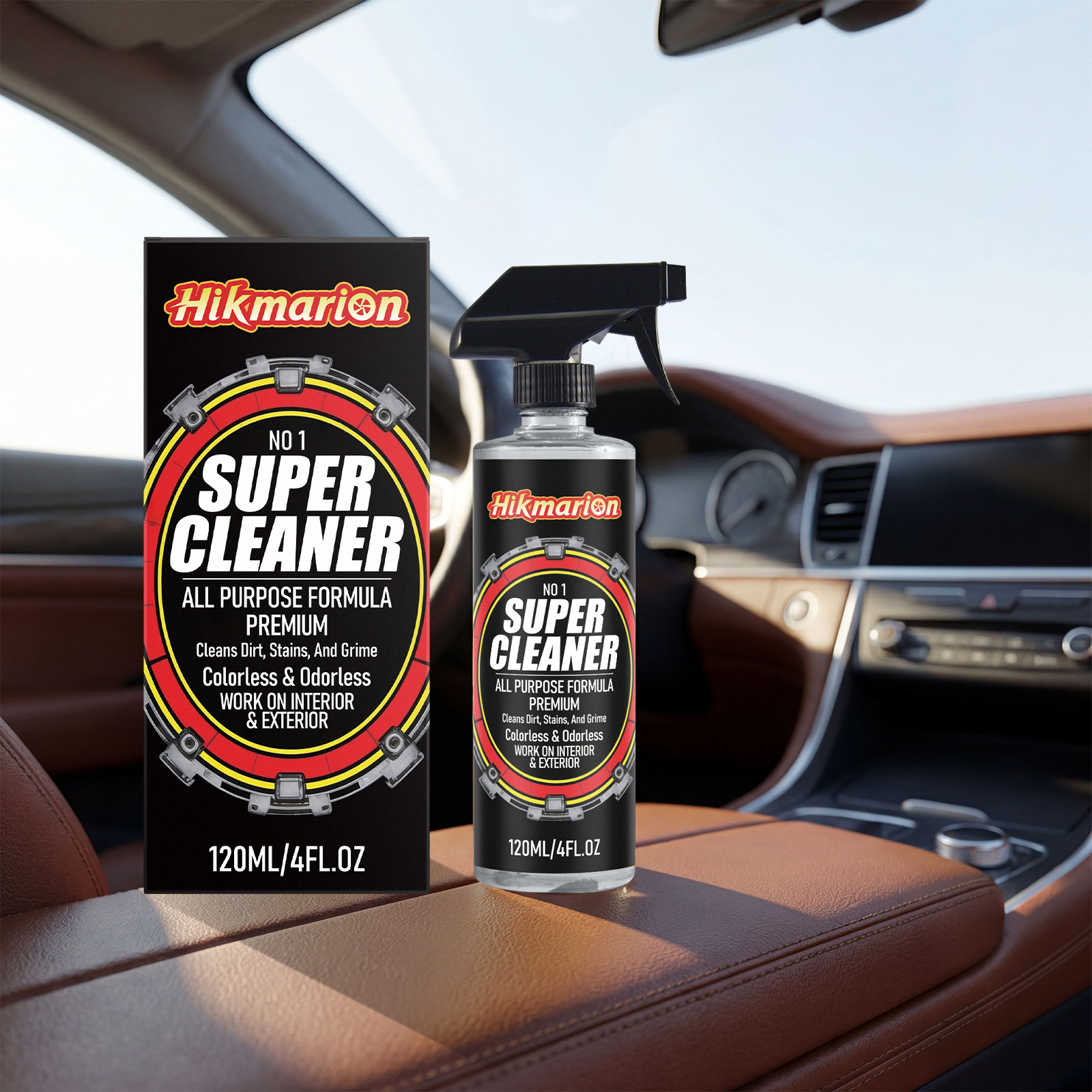 Hikmarion汽车多功能清洁喷雾 汽车内饰去渍翻新焕新保养洁净喷雾