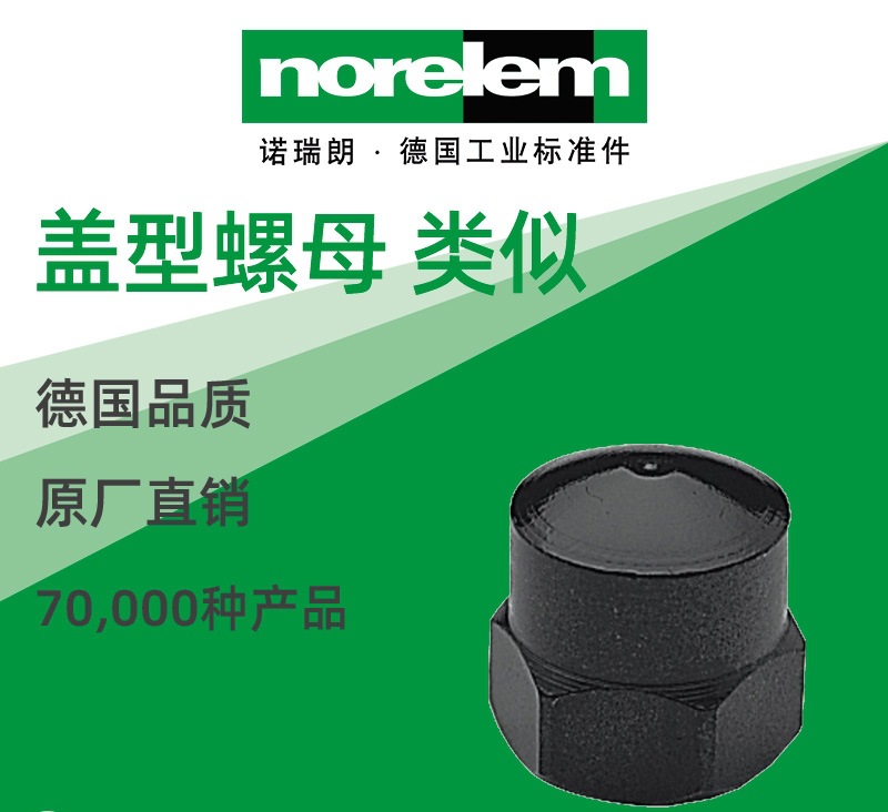 norelem德国原厂直供诺瑞朗NLM07280紧凑型盖型螺母