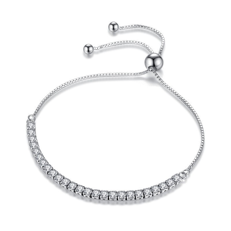 Vera Elegant Diamond Tennis Zircon Crystal Bracelet for Women Korean Jewelry Wholesale Round Bead Bracelet for Women Vera Elegant Diamond Tennis Zircon Crystal Bracelet for Women Korean Jewelry Wholesale Round Bead Bracelet for Women