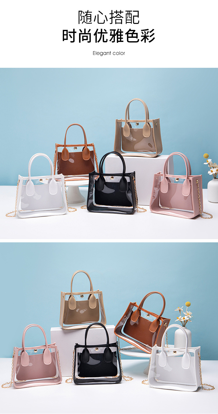 Mujeres Medio PVC Color Sólido Ropa De Calle Cuadrado Hebilla Magnética Bolso Bandolera display picture 2