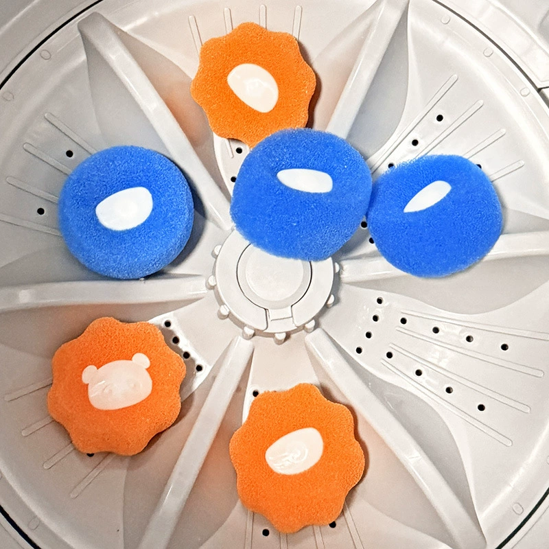 Шарик для стирки Sponge Bear, шарик для обеззараживания и очистки от спутывания, шарик для стирки в стиральной машине, шарик для удаления волос и липких волос