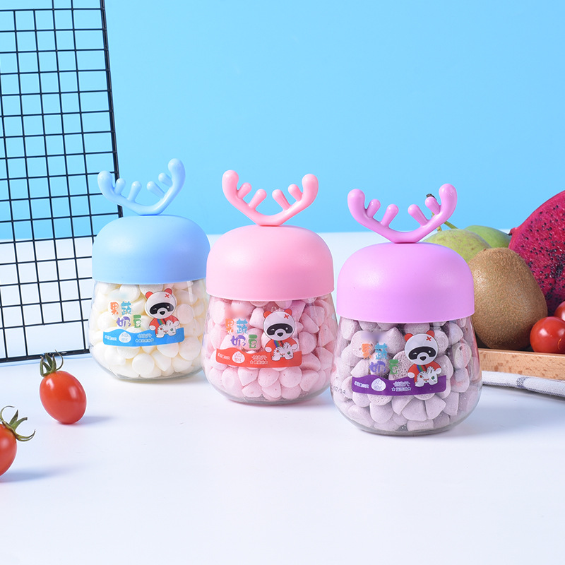 Bottled Yogurt Soluble Beans Children's Snacks Prebiotics Fruits and Vegetables Dragon Fruit Blueberry Organic Food Infants and Young Children