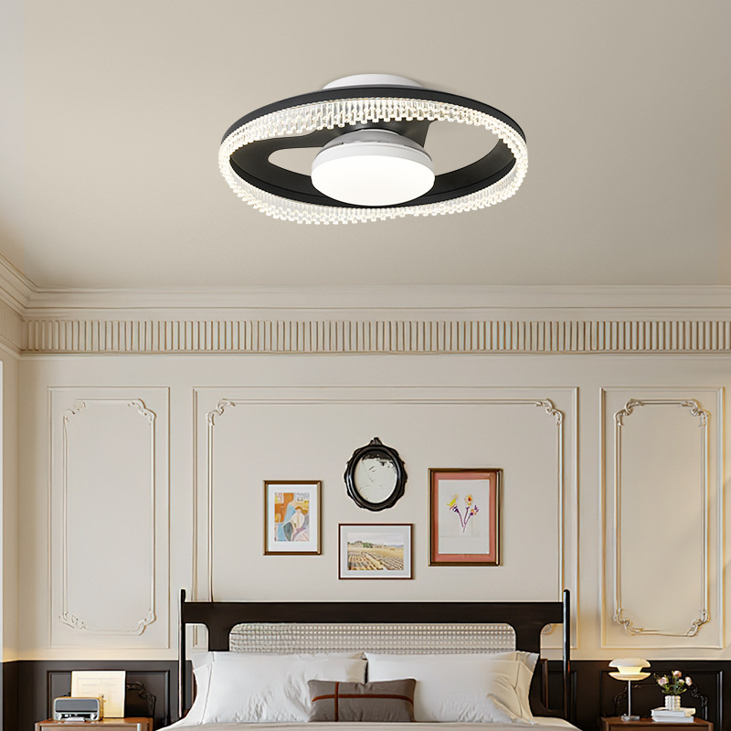 Lámpara de ventilador sin hojas anti-soplado directo Lámpara de techo del dormitorio principal 2025 nueva habitación para niños comedor ventilador de techo invisible ventilador eléctrico