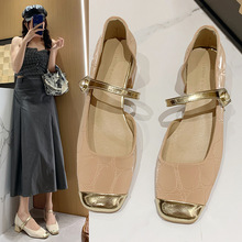 韩版粗跟玛丽珍鞋淑女凉鞋2024夏季新款温柔法式小香风单鞋BK-32