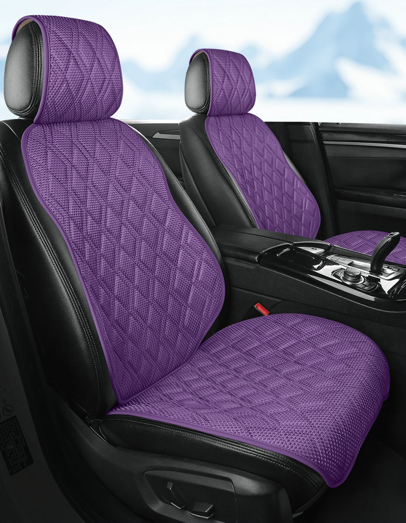 New car seat cushion made of ice silk, breathable and skin-friendly, comfortable seat cover, high-end seat cover, suitable for all seasons