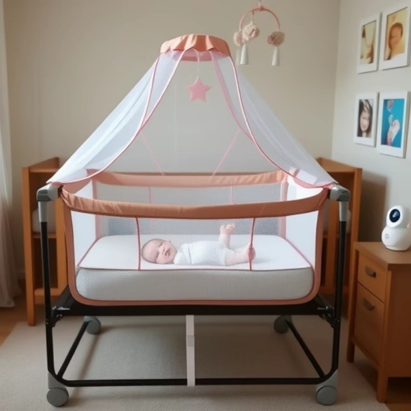 Source Manufacturer Baby Smart Rocking Bed Soothing Rocking Chair Smart Sleep Artifact Electronic Remote Control Cradle Crib