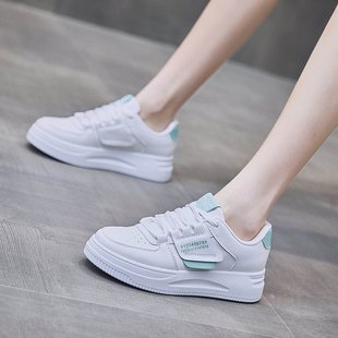 Elevated White Shoes Women's 2025 Spring New Korean Breathable Student Running Board Shoes Ins Fashion Women's Casual Shoes
