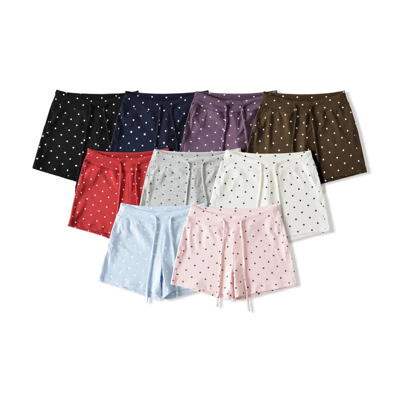American-Style Spicy Girl Low-Waist Polka Dot Drawstring Casual Shorts for Women 2026 Summer Retro Slim-Fit Leg-Lengthening Hot Pants American-Style Spicy Girl Low-Waist Polka Dot Drawstring Casual Shorts for Women 2026 Summer Retro Slim-Fit Leg-Lengthening Hot Pants