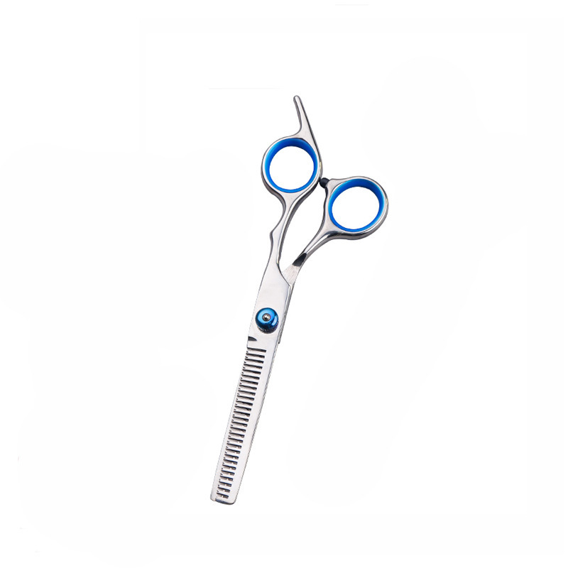 Tijeras para el cabello Tijeras para el cabello Tornillo blanco de 6 pulgadas Tijeras planas Tijeras para dientes Niños adultos para el hogar Tijeras para el cabello