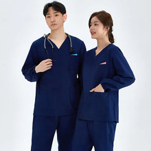 洗手衣长袖手术服女刷手服手术室工作服秋冬款美容院制服秋冬装