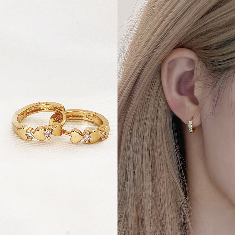 D0157爱心锆石-金色