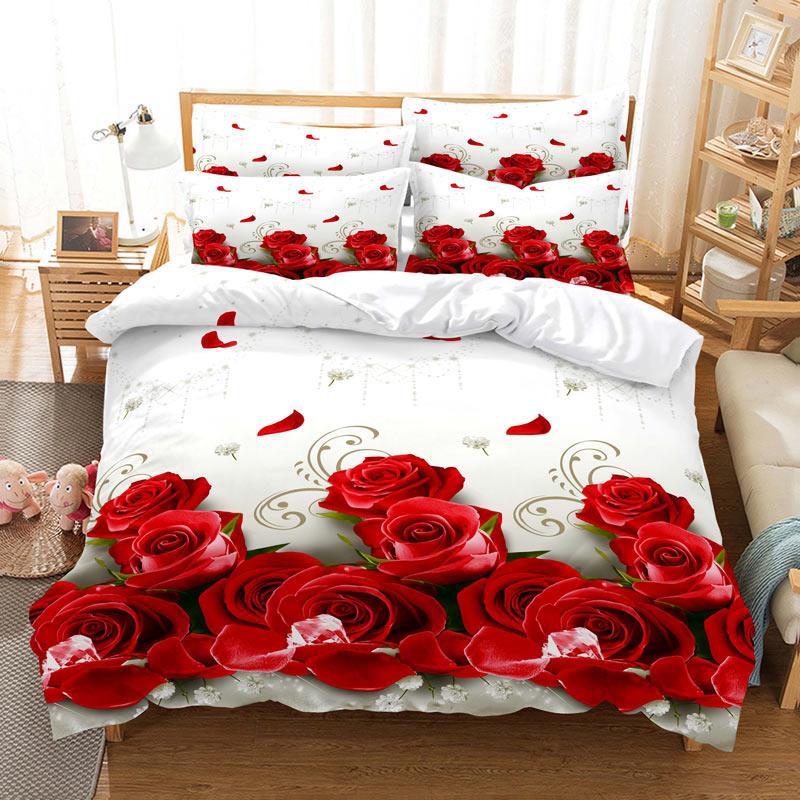 Rose Quilt Cover 15 / EU King 240x220cm-China