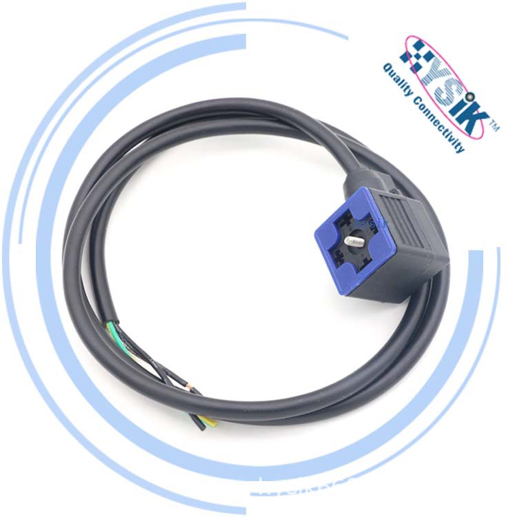 MURR电磁阀插头 MPM电磁阀插头 24V 4孔 防水灯头指示灯连接器